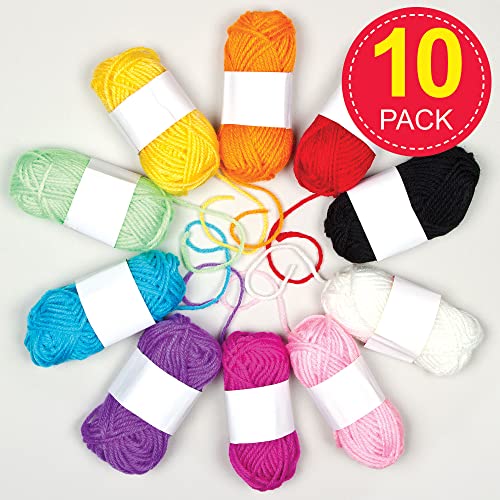 Knitting Yarn - 10 Pack (Assorted Colors)