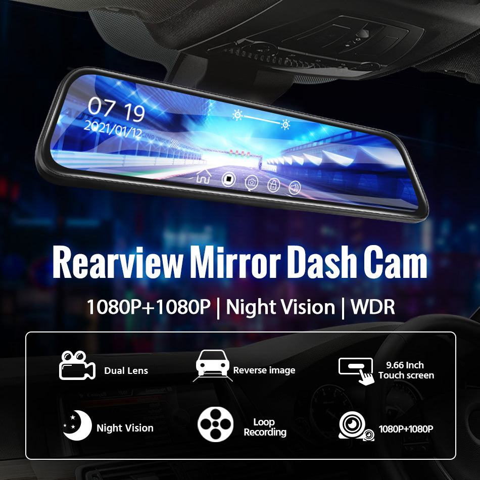 TravelTopp™ DashCam Mirror Display
