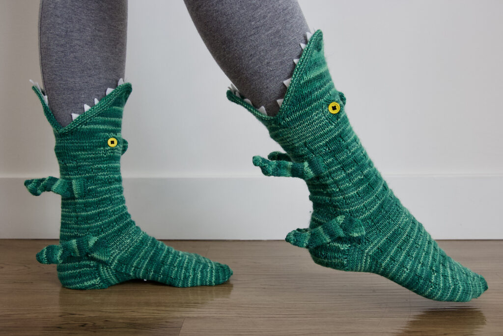 TravelTopp™ Crocodile Knitted Socks