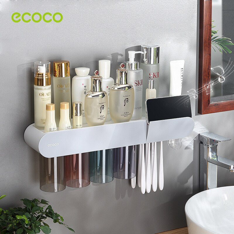 Toothbrush Holders ECOCO Bathroom Toothbrush Holder Organizer With